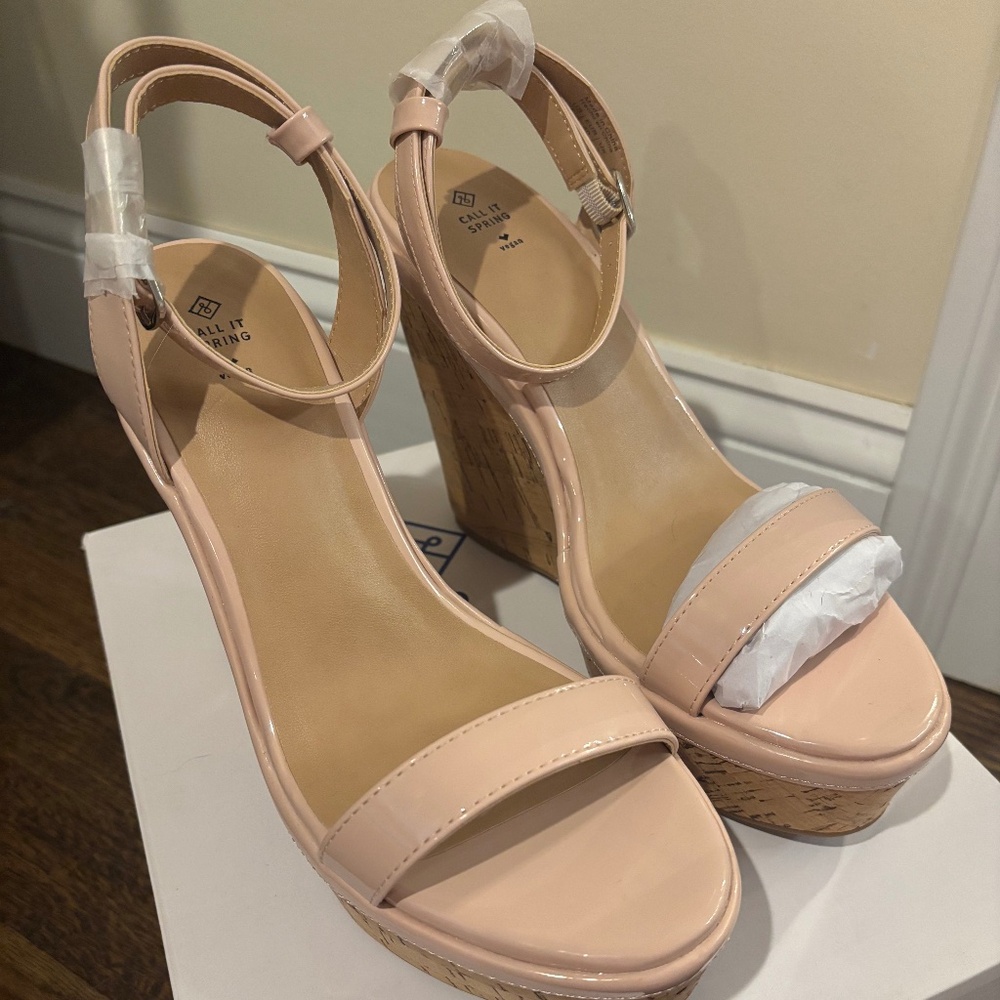 Call It Spring Wedge Heels Size 9 NEW